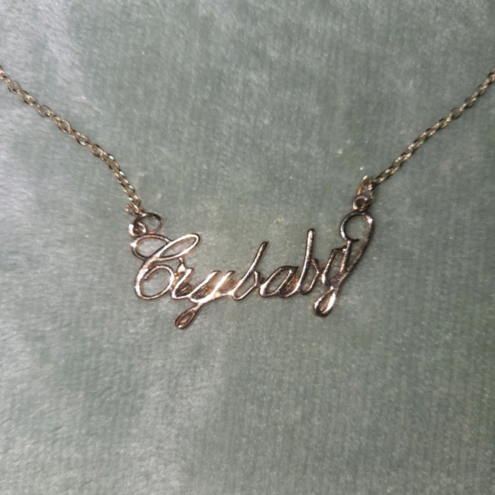 Melanie Martinez Crybaby Nameplate Necklace